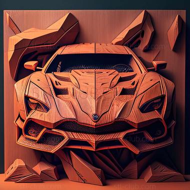 3D мадэль Lamborghini Raptor (STL)